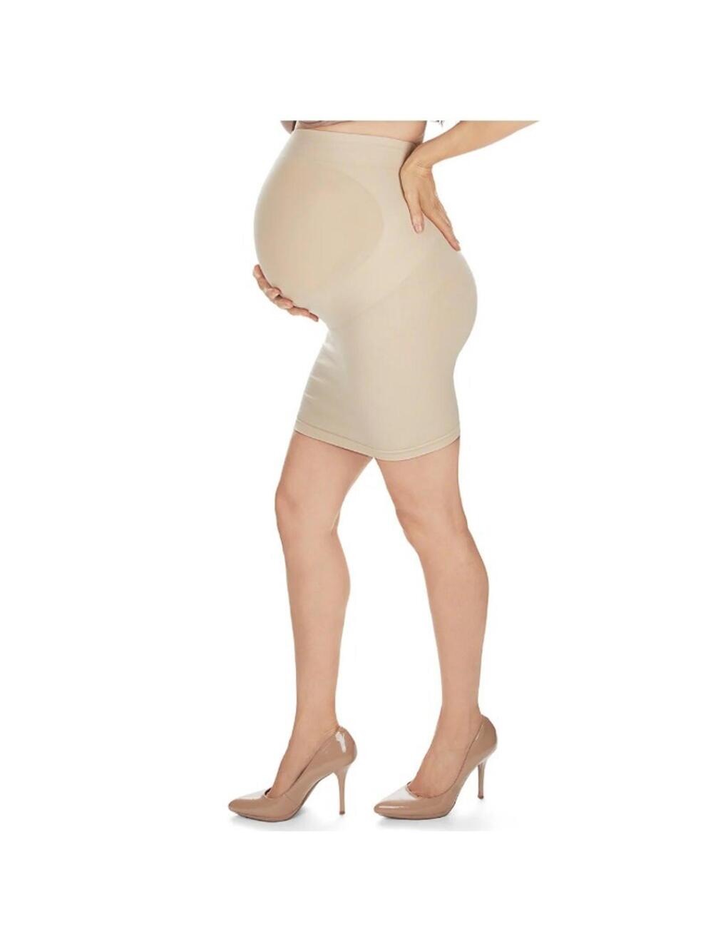 MeMoi Slim Me Size Small Women's High-Waist Nylon Maternity Slip Nude NEW Sealed